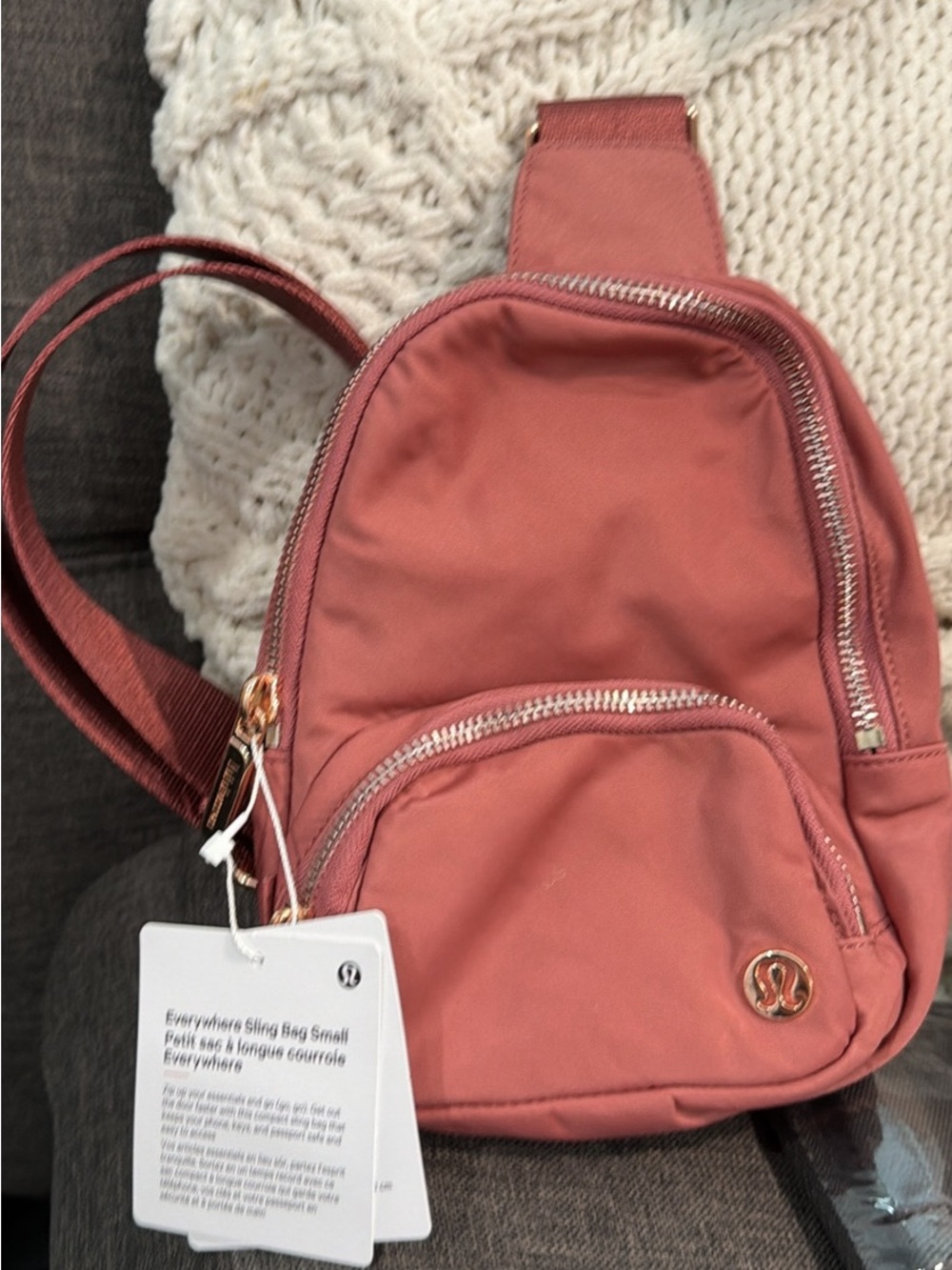 lululemon athletica Sling Backpack in Dusty Rose